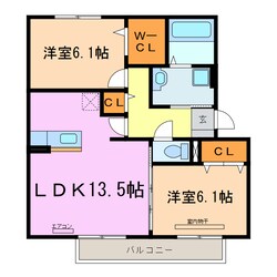 プレリー南山の物件間取画像